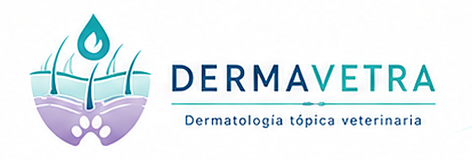Logo original de DERMAVETRA: dermatología tópica veterinaria
